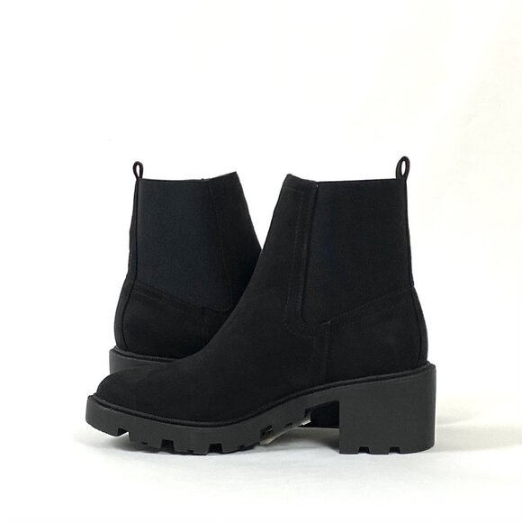 New Topshop Betsy Black Platform Chelsea Unit Ankle Boot 8.5 / 39 - Picture 4 of 12